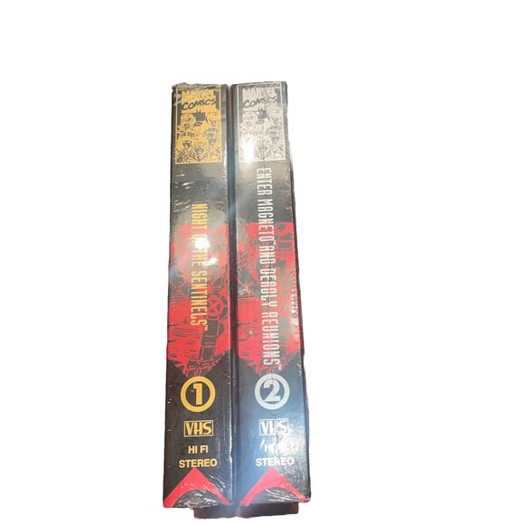 X-MEN Creators Choice #1 and 2 (VHS 1993) w/ Comic Books & Cards / NEW & SEALED - Picture 4 of 4